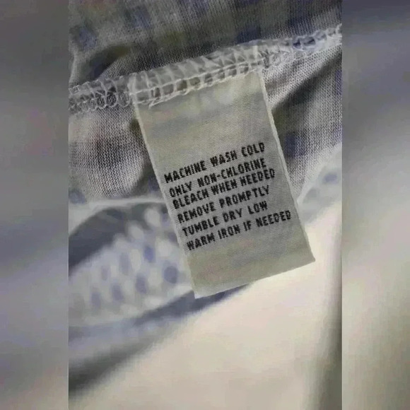 POLO RALPH LAUREN Light Blue  Gingham Pima Cotton Knit Preppy Polo Shirt Small - Picture 8 of 8